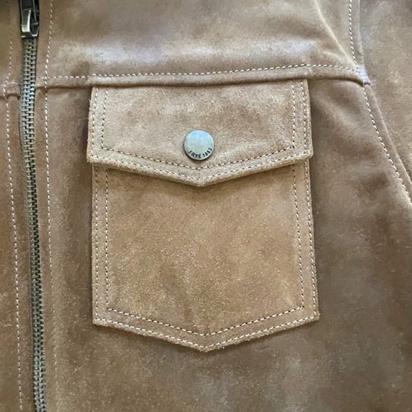 Frye leather Jacket. 100% cow leather. Fitted. - Picture 5 of 6